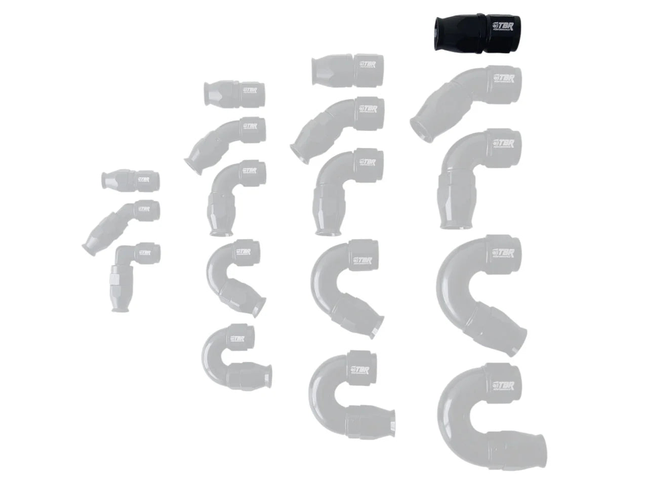 AN10 PTFE Full Flow Fittings - TBR Performance