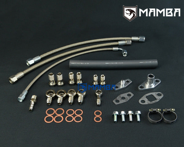 Mamba Turbocharger Oil & Water Line Kit For NISSAN CA18DET S13 w/ Garrett T3 T03B