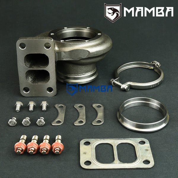 Mamba Turbocharger Turbine Housing Garrett GT35R GT3582R A/R .82 T3 Twin Scroll V-Band