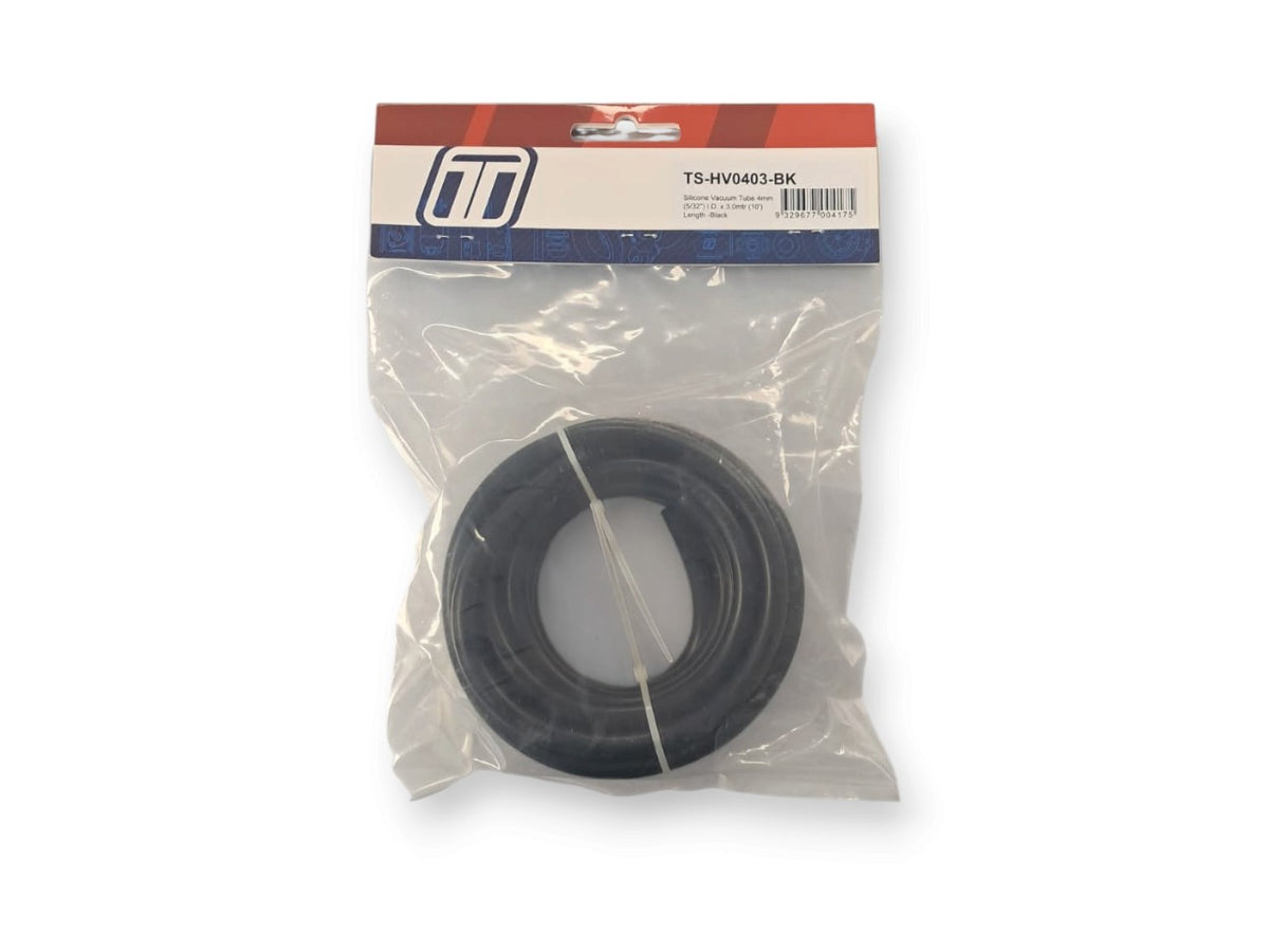 Turbosmart 4mm Vacuum Hose - Black - 3m Pack TS-HV0403-BK