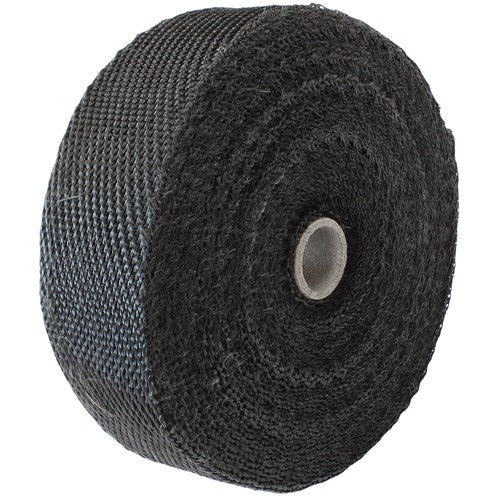 Exhaust Insulation Wrap 2" Wide, 50ft Length, Black Titanium