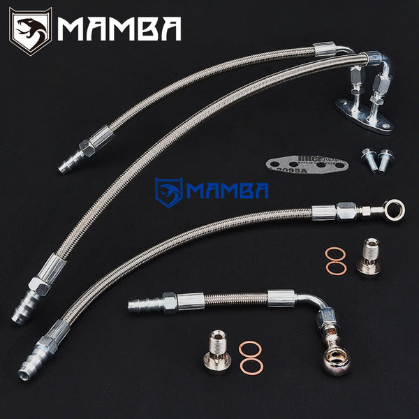 Mamba TOYOTA 1VD-FTV 4.5L Land Cruiser w/ twin VB36 VB37 Turbocharger water line kit