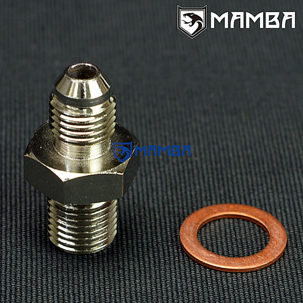 Mamba Turbocharger Oil Feed Engine Adapter Fitting Kit For Nissan Patrol SD33T 3.3L Diesel