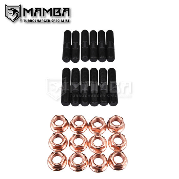 Mamba MMAMBA Nickel Turbo Exhaust Manifold Stud Kit M10x1.25 For Mitsubishi 4G63T EVO 4~9