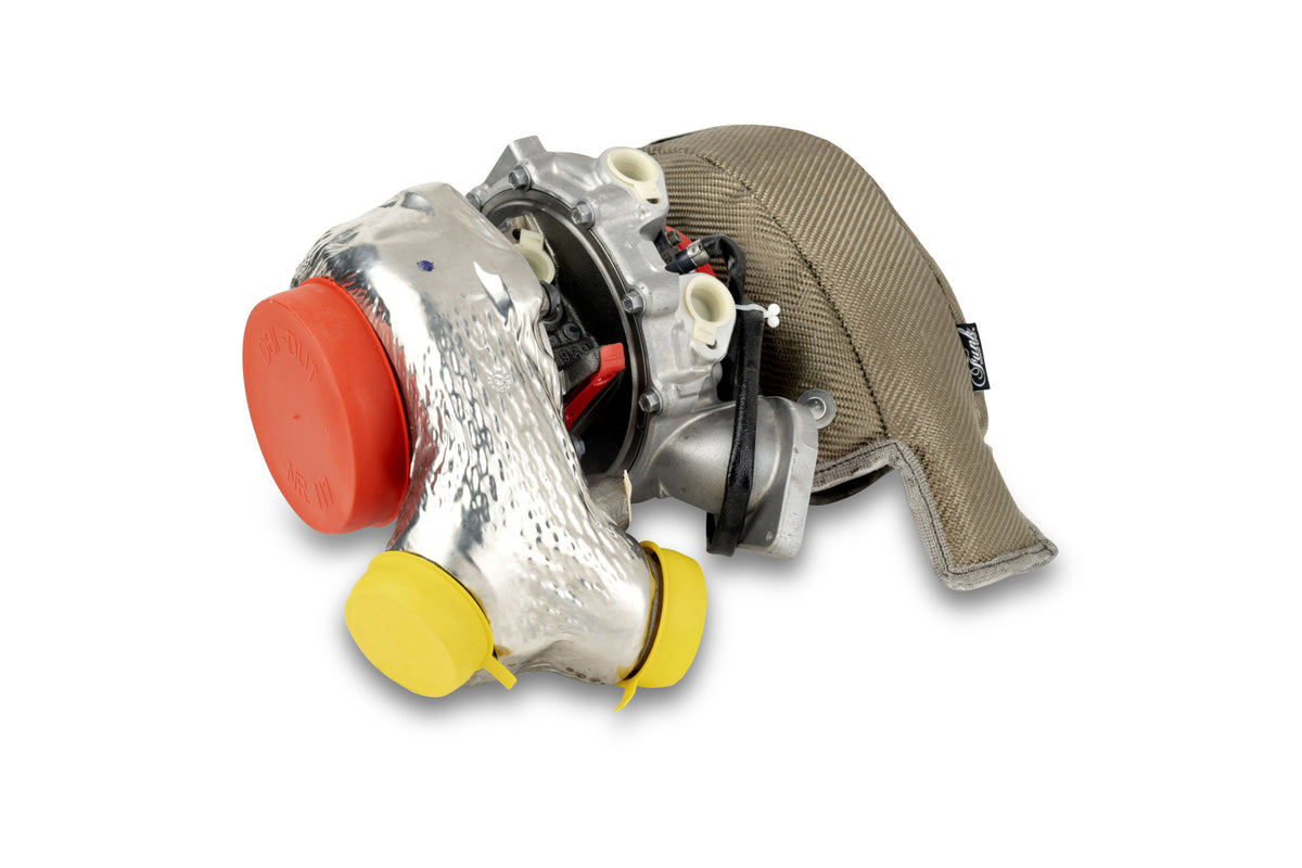 Manufacturer fitted example in Titanium finish. Turbocharger not included.