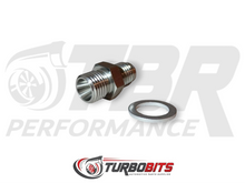 Load image into Gallery viewer, AN4 Oil feed fitting for Journal bearing turbo
