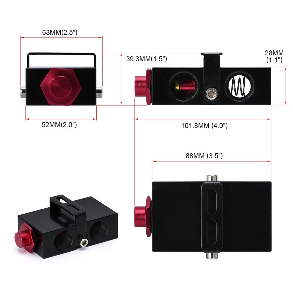 Oil Cooler In-Line Oil Thermostat AN10