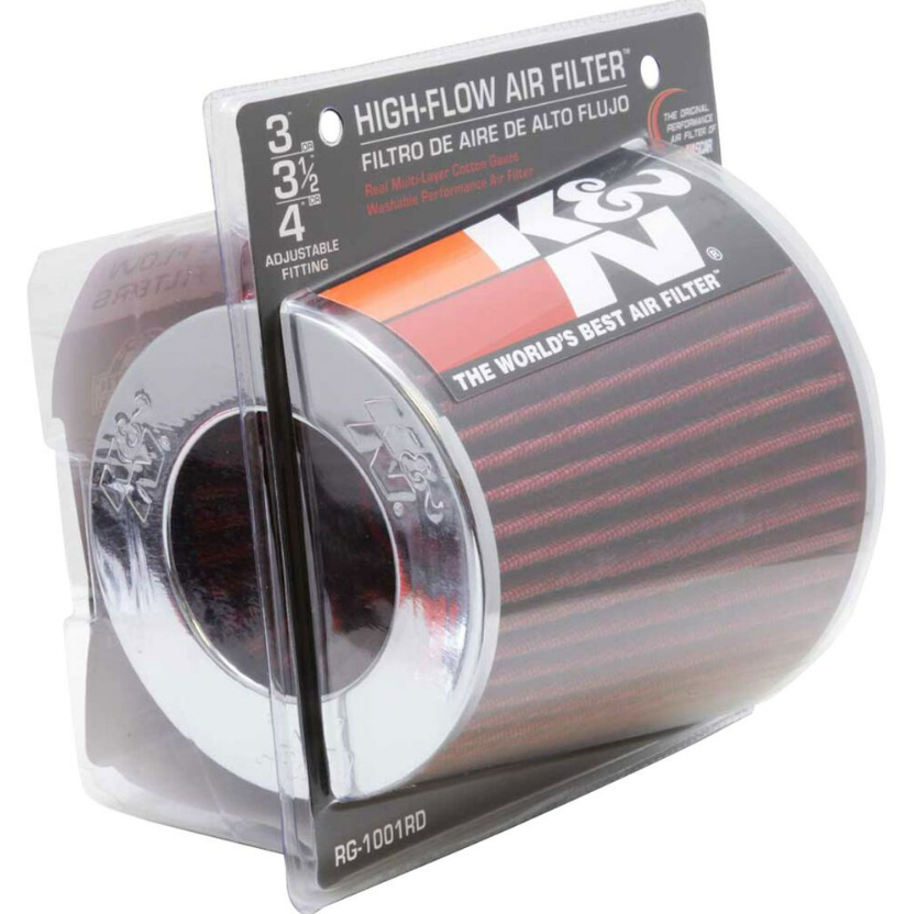 Filtro de cápsula universal de alto flujo K&N - 3", 3,5", 4"