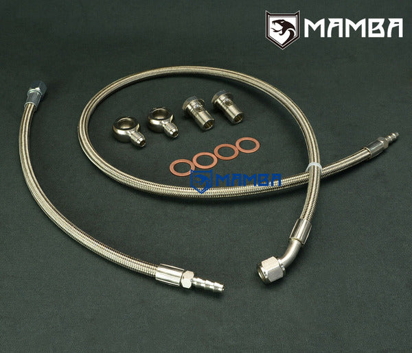 Mamba Turbocharger Water Line Kit Ford Falcon BA BF XR6 FPV F6 Garrett GT3788R GT4088R