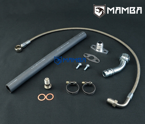 Mamba Turbocharger Oil Feed & Return Line Dodge SRT4/PT Cruiser TD04LR TD05HR Mopar Stage 3