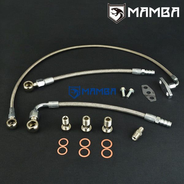 Mamba Turbocharger Oil & Water Line VOLVO 240 700 740 760 B230ET B230FT B230FET Garrett TB03