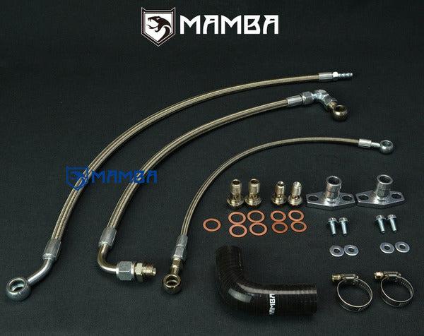 Mamba Ford Focus MK3 ST 2L Ecoboost w/ K03 K03-287 K03-368 Turbocharger oil & water line Hose