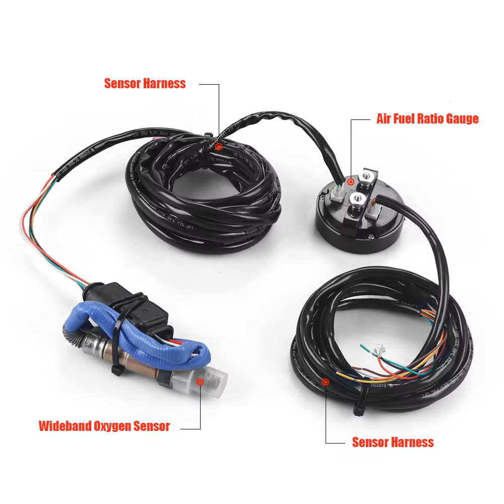 Wideband O2 Air Fuel Ratio Gauge Kit
