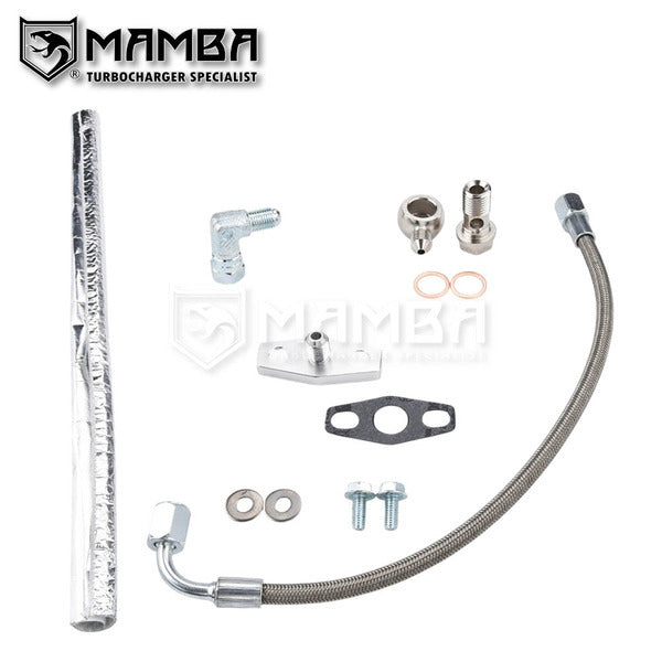 Mamba Turbo Oil Feed Line GM LTG 2.0L ATS CTS Regal Camaro Malibu 12679314 TD04L6-04H