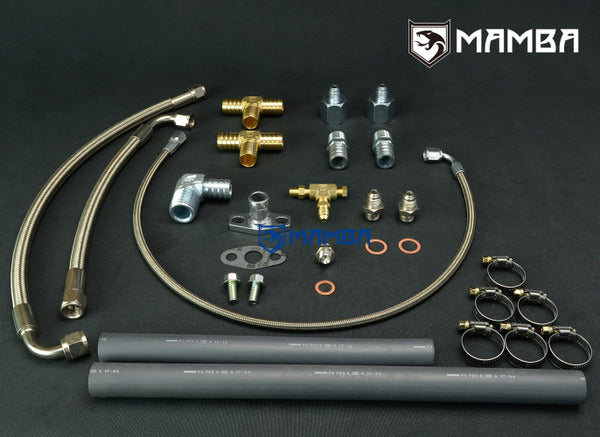 Mamba Turbocharger Oil & Water Line Kit Toyota Land Cruiser 2H 4.0L HJ60 w/ GT28R GT29R