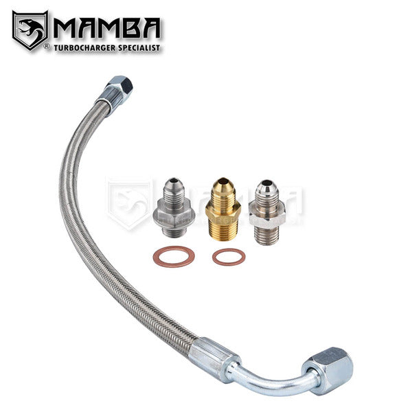 Mamba Turbocharger Oil Feed Supply Line For 03~07 Dodge Ram 5.9L w/ BorgWarner S300 S400 US