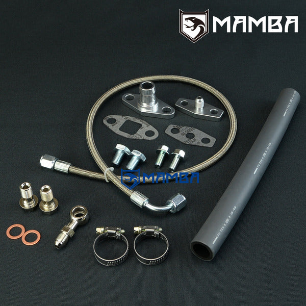 Mamba Turbocharger Oil Feed & Return Line Kit For NISSAN SR20DET S13 S14 S15 TRUST T67 TE06H