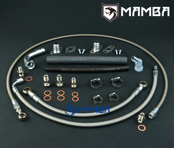 Mamba Turbocharger Oil & Water Line Kit For AUDI VW A4 A6 Passat 1.8T AEB ANB APU AWT K03-029