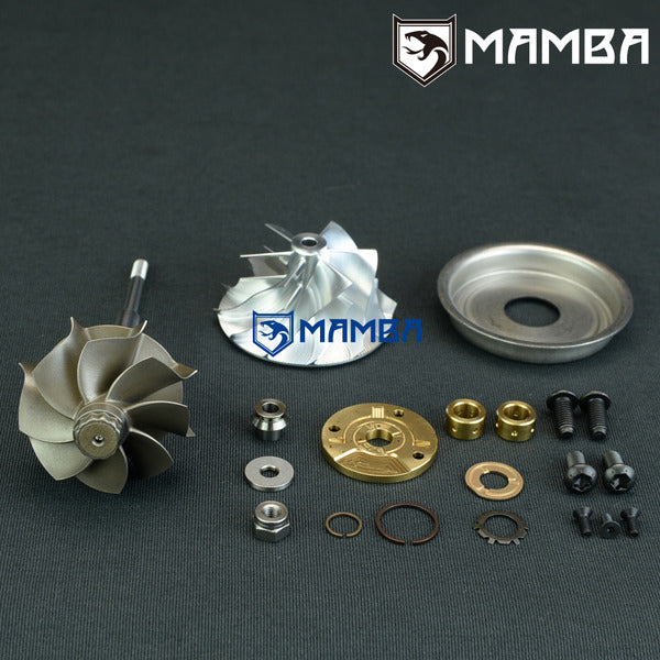 Mamba VW GOLF GTI MK7 Upgrade IS20 to IS38 Turbocharger Billet Wheel+ Turbine Wheel + Repair