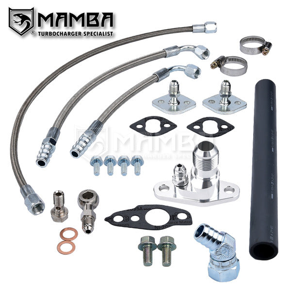 Mamba Turbocharger Oil & Water Line Kit fits TOYOTA 2LT 2.4T CT20 17201-54030 LANDCRUISER
