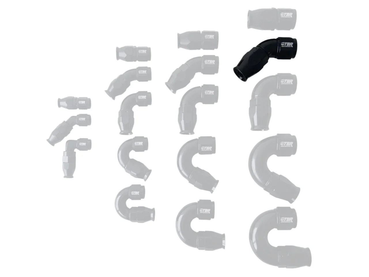 AN10 PTFE Full Flow Fittings - TBR Performance