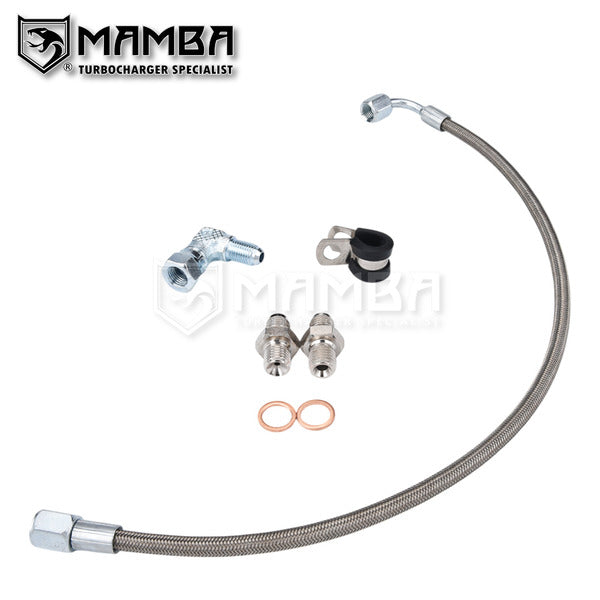 Mamba Turbocharger Oil Feed Line Kit MAZDASPEED MS3 MS6 CX-7 AXELA MPS K0422 2.3L