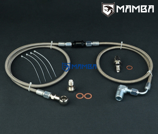 Mamba Turbocharger Oil Feed Line for Mitsubishi EVOLUTION 4 5 6 7 8 9 TD05HR From Filter