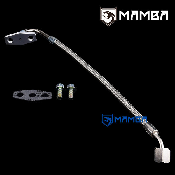 Mamba Turbocharger Oil Feed Line Kit For CUMMINS LTA10-C HOLSET H2D 3525237 3525238 M48 Tank