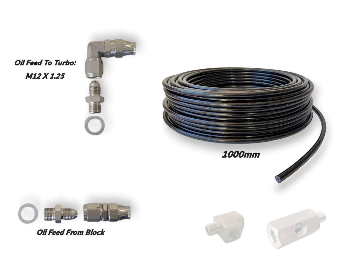 Universal Turbo Oil Feed Kit - Select Options Needed