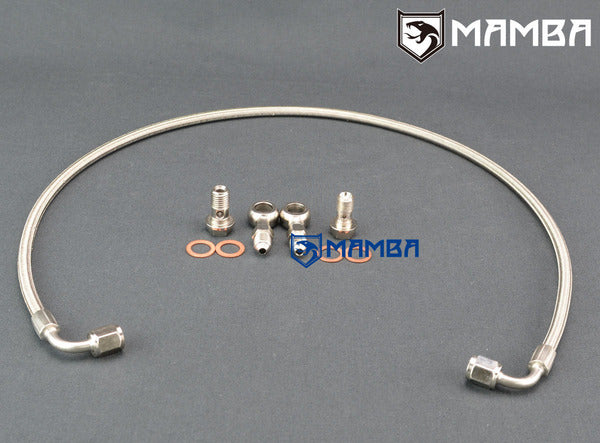 Mamba Turbocharger Oil Feed Line MINI COOPER R55 R56 R57~R60 07~12 w/ Garrett GT25R GT28R