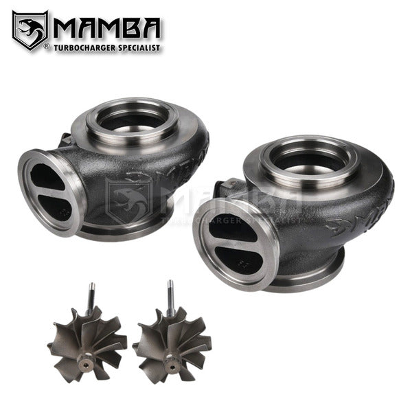 Mamba Upgraded Turbo Turbine Housing + Wheel BMW S63 Single Scroll MGT22-28R (47/53.8)