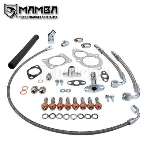 Mamba Turbocharger Install Kit 4G63T DSM 1G EVO 1~3 Mitsubishi TD05H 14B 16G 18G 20G