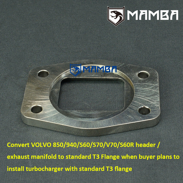 Mamba Flange Convert Factory FOR VOLVO 850 940 S60 S70 V70 S60R TD04HL Header to T3
