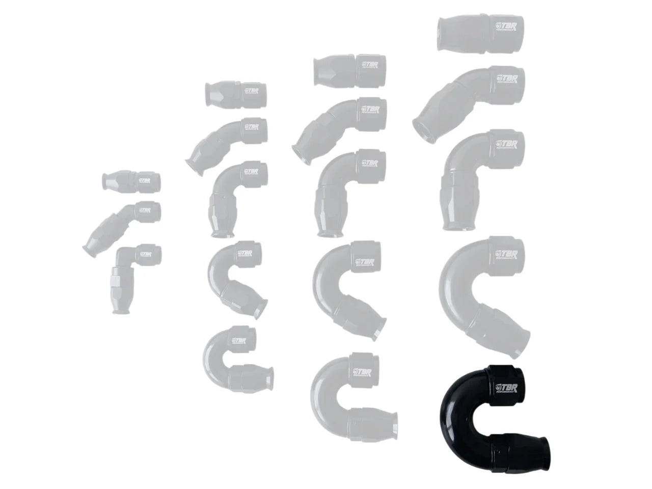 AN10 PTFE Full Flow Fittings - TBR Performance