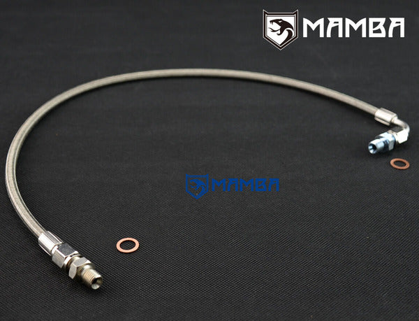 Mamba Turbocharger Oil Feed Line for MAZDA 323 GTX MX-5 MIATA w/ M12x1.25mm Fitting on Turbocharger