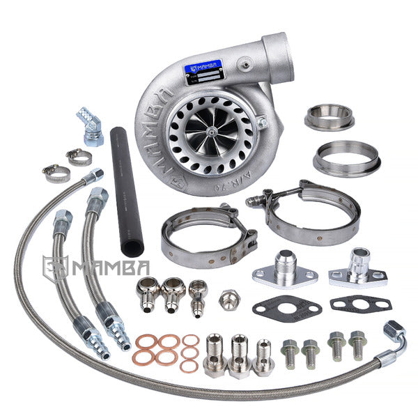 Mamba Ball Bearing Turbocharger For TOYOTA 1JZ 2JZ 4" .70 Bullet GTX3576RS .73 V-Band In Out
