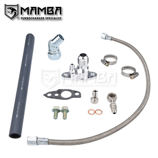 Mamba Turbocharger Oil Feed & Return Line Kit TOYOTA 2LT 2.4T CT20 17201-54060 HILUX HIACE