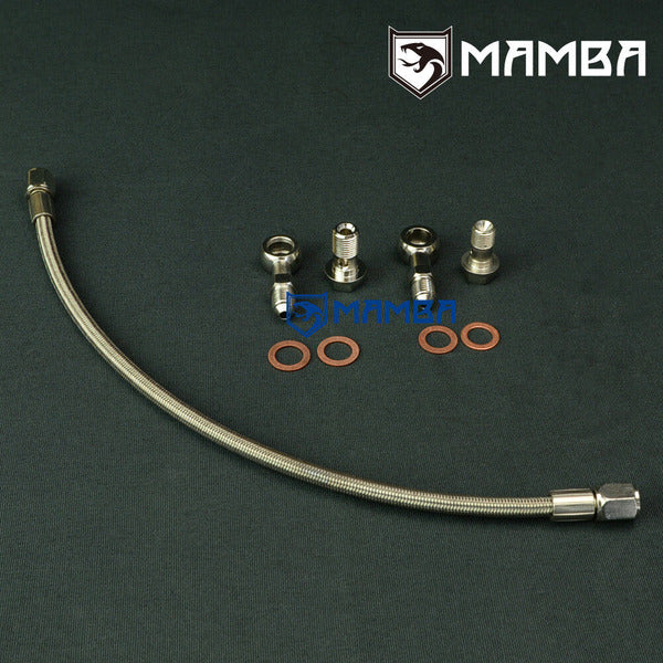 Mamba Turbocharger Oil Feed Line for TOYOTA 3SGTE / 3S-GTE Rev 3 w/ Garrett GT28R GT30R GT35R