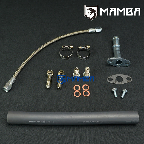 Mamba Mitsubishi 4M40T 2.8L Turbocharger Oil Feed & Return Line Kit Pajero Delica L200