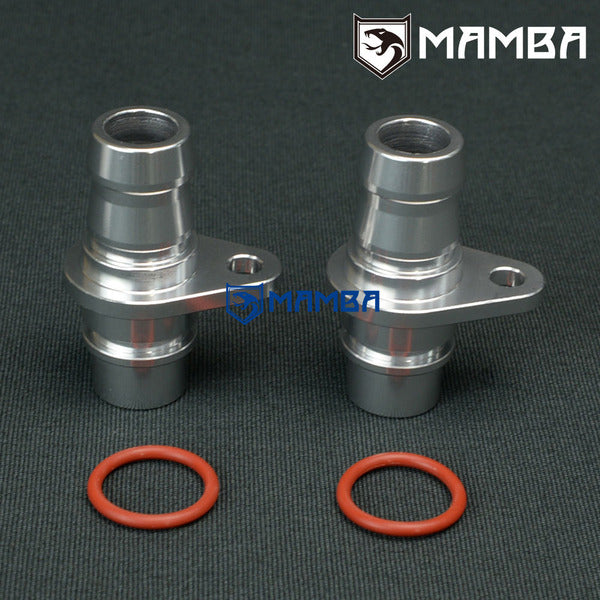 Mamba AUDI S4 RS4 2.7L K03 K04 3/4" Barb Twin Turbocharger Oil Return Flange Kit (Block side)