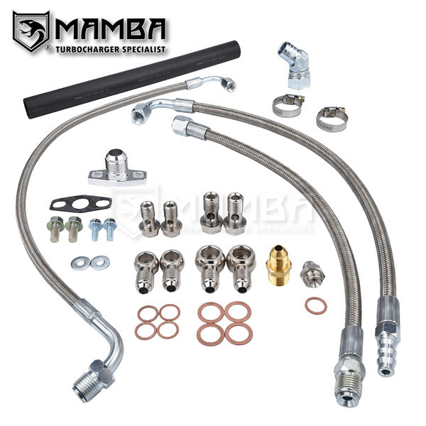 Mamba Turbocharger Oil Water Line For Chrysler PT Cruiser 2.4L Reverse TD04LR TD05HR GT30R