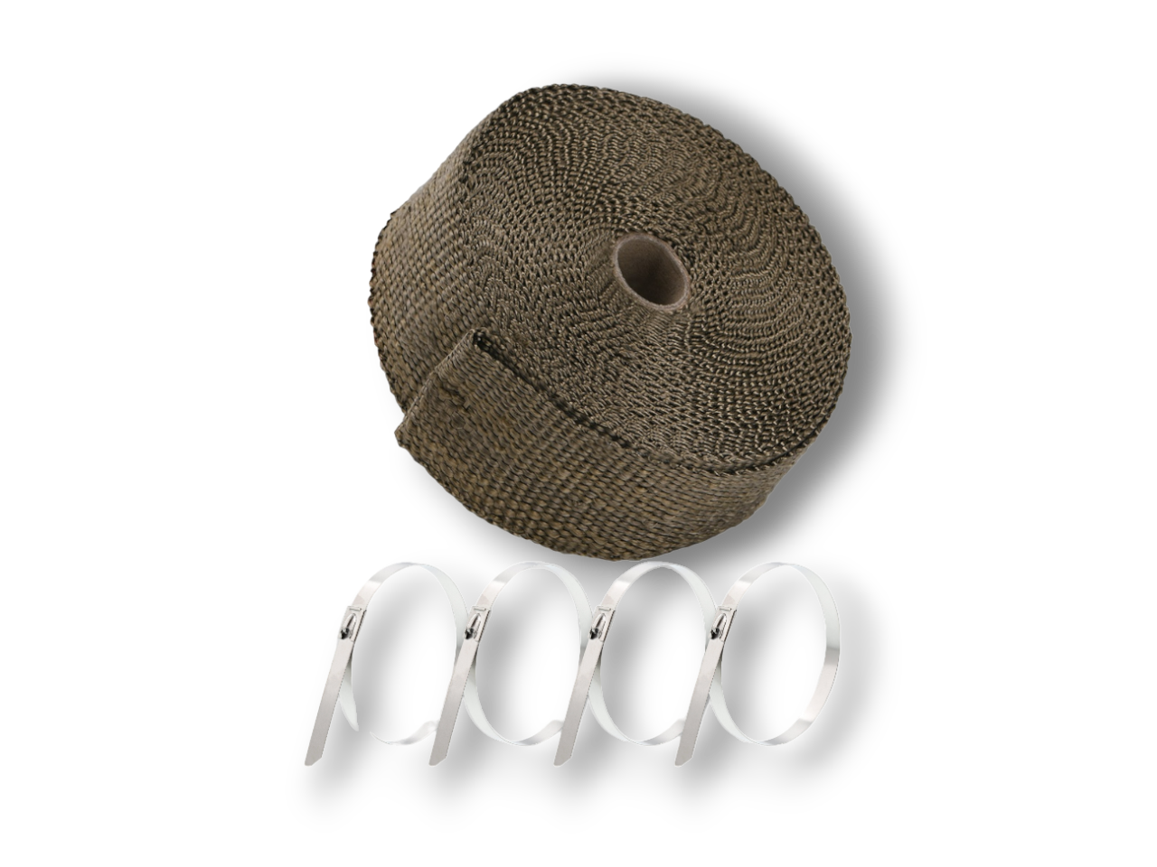 Envoltura térmica de titanio de primera calidad - 50 mm x 2 mm x 10 m - Calidad nominal de 1750 °C + bridas gratis