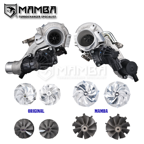 Mamba 550HP 9-8 Upgraded Twin Turbocharger Fits Nissan Z RZ34 VR30DDTT MGT14P-4256