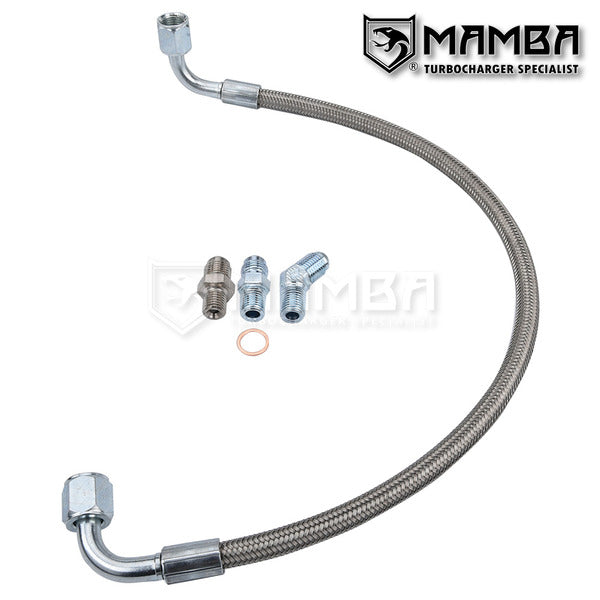 Mamba 92~02 For Chevy / GMC Duramax 6.2L 6.5L Detroit Diesel Turbocharger Oil Feed Line
