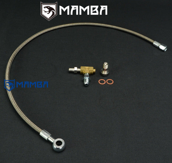 Mamba TOYOTA SCION xB NCP31 1NZ-FE w/ Garrett HKS GT25R GT28R BB Turbocharger oil feed line