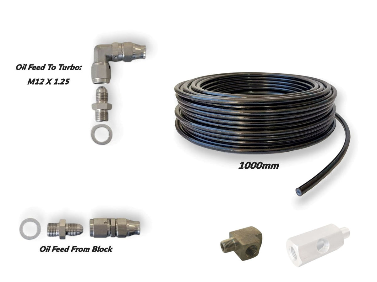 Universal Turbo Oil Feed Kit - Select Options Needed