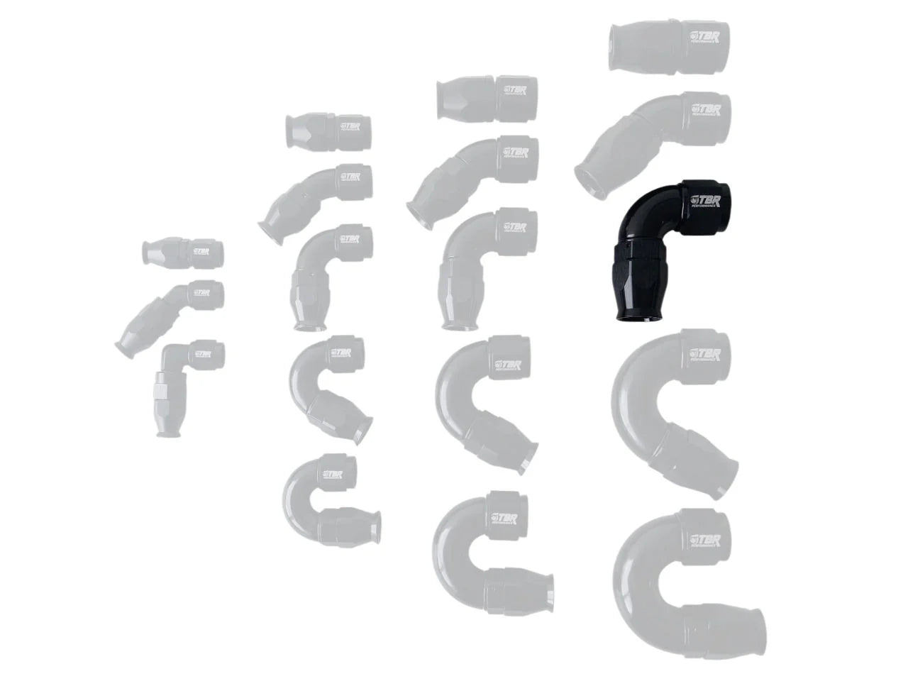 AN10 PTFE Full Flow Fittings - TBR Performance