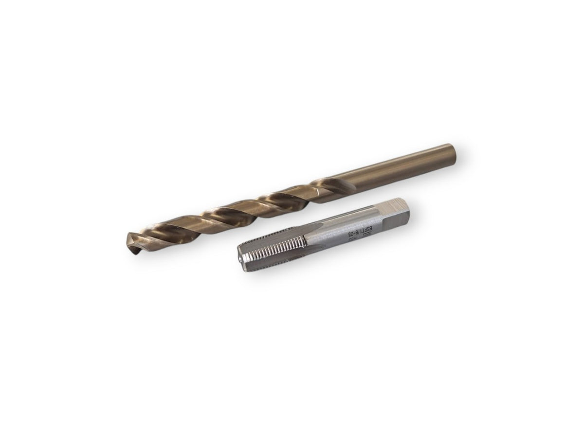 1/8 BSPT Tap and drill set