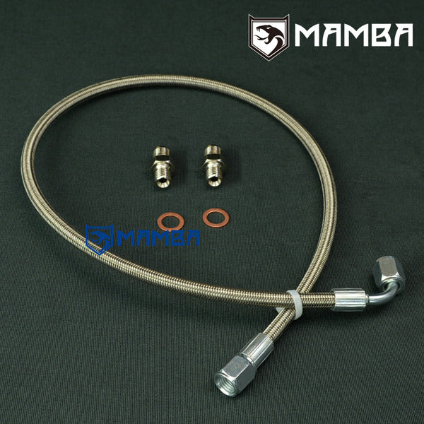 Mamba Turbocharger Oil Feed Line Kit For MAZDA MIATA MX-5 323 GTX w/ Holset HX30W