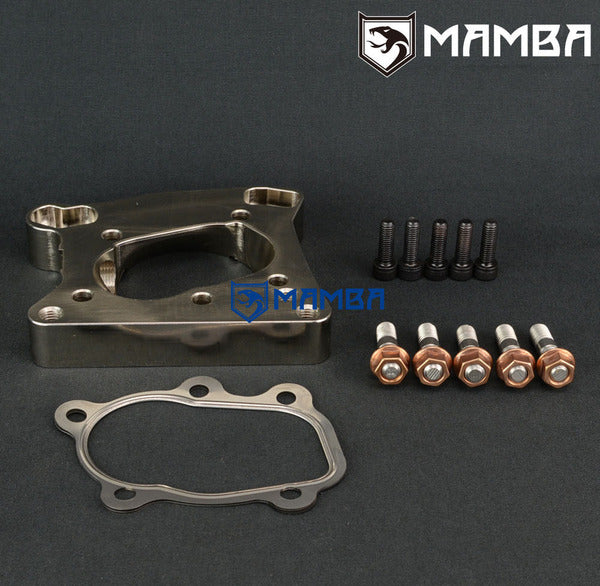 Mamba VW GOLF 6 EA888 Turbocharger Flange Garrett GT28R 5 Bolt to Factory dump pipe